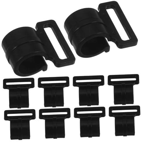 Gogogmee 10 Piezas Ganchos para Tienda Campaña de Plástico Duradero de Enganches Portátiles para Postes de Accesorios Reutilizables para Camping y Toldos