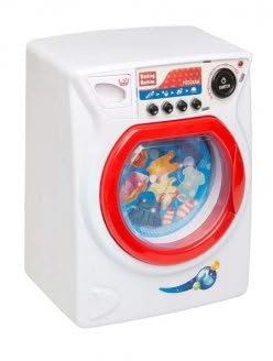 cavernedesjouets Machine a Laver Enfant avec Lumiere et Sons realistes - Lave Linge - electromenager - Jouet d'imitation Menage - Set Jeu Fille + 1 Carte