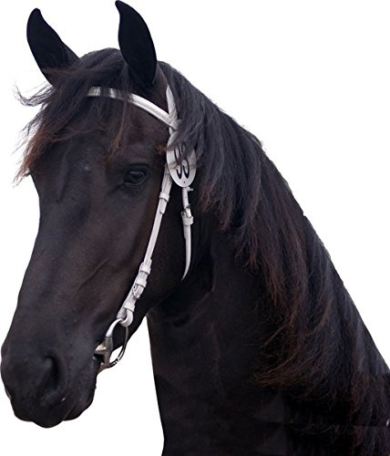 QHP Showtrense Trense Trensenzaum Weiß Gr. Vollblut + Warmblut (Vollblut)