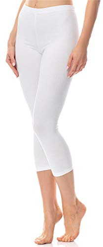 Antie Leggings för Dam 3/4 AN60-101 (Vit, L)