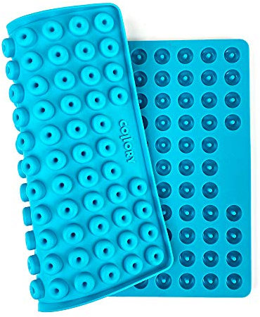 Collory Mini Donut (1,8cm) Silikon Backform für Hundekekse & Hundeleckerlis, Pralinenform, Schokoladenform, Antihaftend und Lebensmittelecht (BPA-Frei)