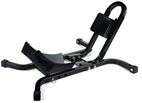 BikeTek Motorcycle Motorbike Front Wheel Chock Locking Stand System 17-21 Adjustable Fixing Holder Support Van Trailer Transport System