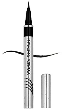 Physicians Formula - Eyeliner Liquide Ultra-Fin Waterproof Eye Booster - Eyeliner Liquide Ultra-Précis - Facile À Appliquer - Sérum Revitalisant Waterproof Pour Les Cils avec Peptides - Ultra Noir