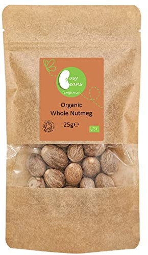 Organic Whole Nutmeg - Certified Organic - by Busy Beans Organic (25g)