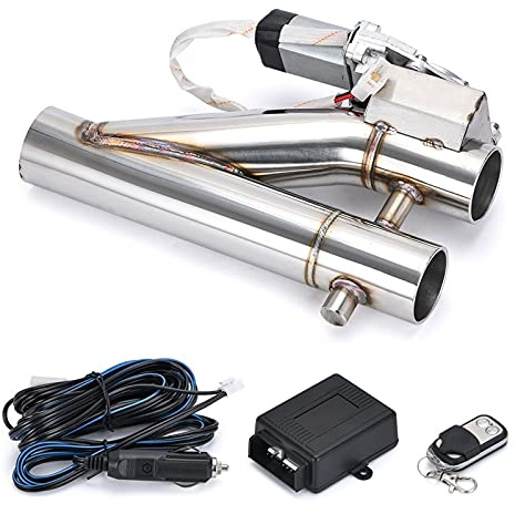 Auto acciaio inossidabile Estremità Tubo Doppia Valvola Con Telecomando Senza Fili Per Tubo Di Scarico Elettrico Valvola Di Interruzione Per Tubo Di Scarico Kit Silenziatore Universale 2 2,25 2,5 3