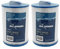 AllSpares Whirlpool Filterkartusche (2 St.) SC718, 50353, 5CH-35 | Ø150x200 mm