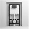 MEJE # MZE014P - Cassetta di scarico con piastra di comando a doppio flusso, bianco (compatibile con #MZE014P Smart WC sospeso)