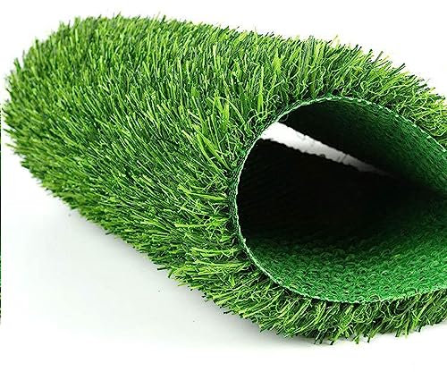 Kunstrasenteppich Rasen, Kunstrasen Rasenteppich für Garten Balkone Terrassen Wintergärten - Höhe: 3 cm, Grün (0.6x6.1m/2x20ft)