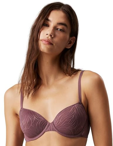 Calvin Klein Women Lightly Lined Demi-Cup Bra with Underwire, Pink (Keepsake Rose), 38B