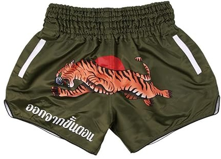 Pantalones cortos de Muay Thai para kickboxing, gimnasio, boxeo, artes marciales mixtas, entrenamiento, entrenamiento, con bolsillo
