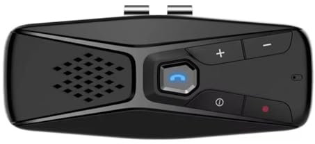 Roxvue Wireless Car Kit Handsfree Calling Speakerphone Automatic Shut Down and Auto Connect Voice Assistance with Visor Clip