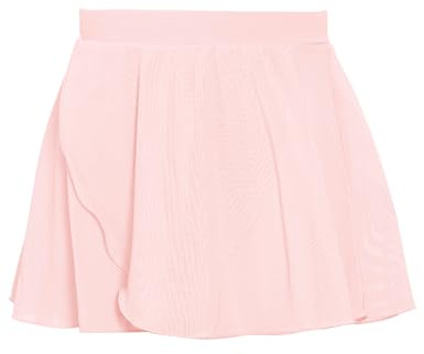 Qiyunfly Girls Ballet Practice Skirt with Soft Mesh Fabric