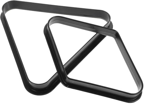 ASAKKURA Soporte Triangular de Billar de Plástico 5.72 Grande y Triángulo para 9 Bolas, Estante para Bolas de Billar de Mesa, Marco Organizador para Juego de Piscina Profesional