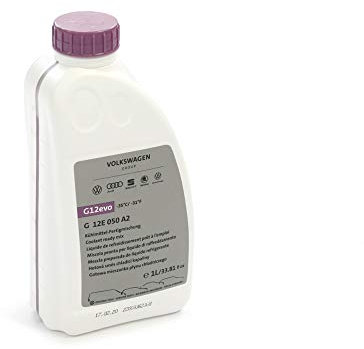 Volkswagen G12E050A2 Kühlflüssigkeit G12evo Kühlmittel Fertigmischung Ready Mix, 1 Liter