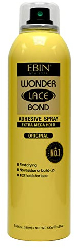 Ebin New York, Spray adesivo Wonder Lace Bond (180 ml, tenuta estrema)