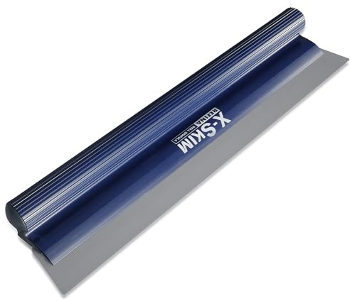 REFINA X-Skim Skimming Blade - 26” (650mm) Plastering Spatula with Interchangeable Plastic Blade - Plazi Roll Grip Skimming Spatula - Rendering, Flooring, Drywalling & Plastering Tools