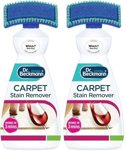 Dr. Beckmann Carpet Stain Remover | Removes new and dried-in stains | includes applicator brush (650 ml) (Pack of 2)