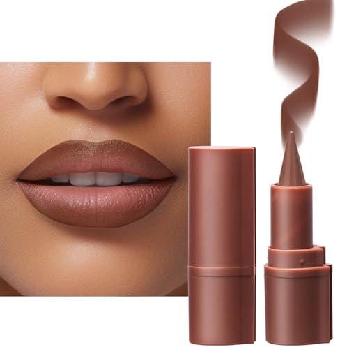 Lilbitty 2-In-1 Lippenstift Und Lipliner In Toffee, Präzisionsapplikation Für Perfekte Konturen, Langanhaltend, Feuchtigkeitsspendend Mit Mattem Finish Für Vollere Lippen In 6 Nuancen