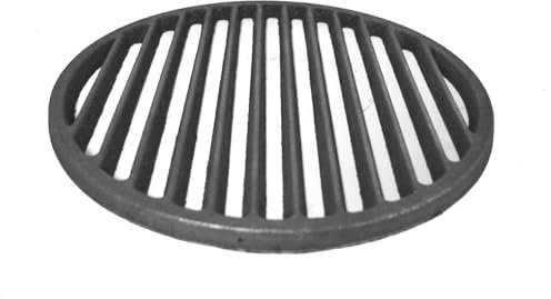 SEZAM Parrilla redonda de hierro fundido para horno, diámetro de 310 mm, rejilla para cenizas, rejilla de hierro fundido, diferentes diámetros, apta para estufa de chimenea, rejilla para horno,