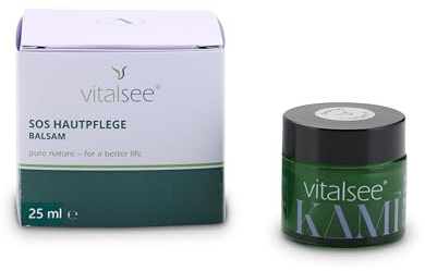 VITALSEE SOS Hautpflege Balsam - 100% natürlich – Wasserfrei & reichhaltig – Vielseitige Pflege für trockene Haut, Lippen & Nagelhaut – Im Tiegel