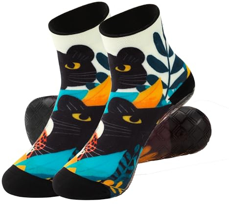 RANDY SUN Calzini da Spiaggia,Unisex Calze Scarpe Asciugatura Rapida,Calze a Piedi Nudi,con Suola in TPE per Beachvolley Yoga Surf