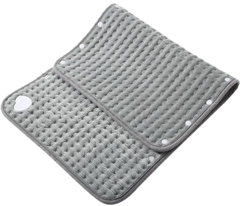 Bolsa de agua caliente eléctrica – 61 x 30 cm esterilla de calor para calambres periodales | Cojín térmico suave lavable para hombros, cuello, rodilla, cintura, pie, menstruación, mujeres, hombres