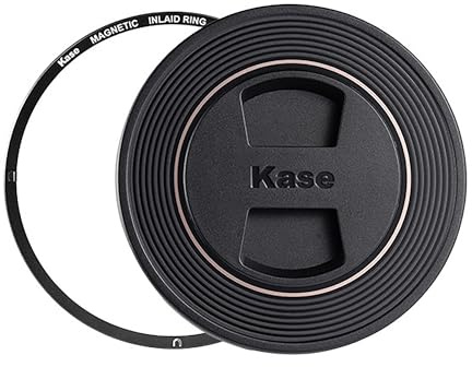 Kase 77 mm centralklämma magnetiskt objektivlock med ring, enkel borttagning under solskydd, för Sony FE 70–200, för Canon RF100-500, för Nikon Z 24-120/Z 28-400 och 77 mm objektiv