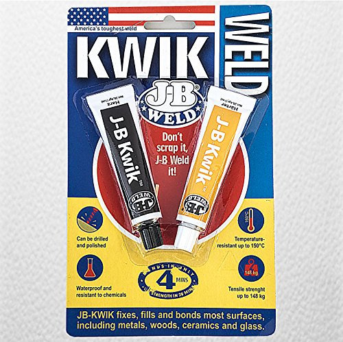 JB Weld Kwik Weld - Quick-Setting Steel Reinforced Epoxy - The Toughest Bond From The USA