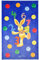 Felix der Hase Kinderteppich mit Zahlen und bunten Konfettis, Weich und Soft 80x150 cm in Rechteck, Farbe Blau, Öko-Tex zertifiziert, Bildmotiv für Jungen und Mädchen