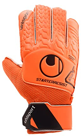 uhlsport Starter Resist - Guanti Unisex, Guanti, 101116101, Arancione, 3