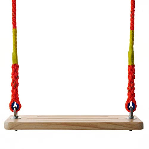 zxb-shop Swings Wooden Swing Seat Non-Slip Indoor Swing Hanging Chair Lightweight Suspension Cradle Chair Swing 19.6x6.2 Inches Swing Outside Toys