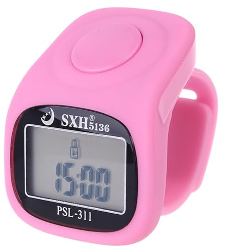 Saddgo Contatori Dita 6 Digitale LED Contatore Dito Elettronico Numero Manuale Meccanico Contatore Giro Ricordare Nuoto Contatore