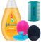 Cradle Cap Treatment for Baby Including 3 Kyeltri Silicone Cradle Cap Brushes & Fine Tooth Cradle Cap Comb Bundled with Johnson's Baby Shampoo
