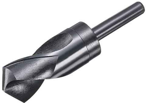 QUARKZMAN 35mm Bohrer, HSS Spiralbohrer 135° Reduzierte Schaft Metallbohrer Nitrierung Schwarz für Hartmetall Stahl Aluminiumlegierung Holz Kunststoff