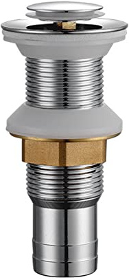 Avloppsslangförlängning, Avloppsventil for tvättställ, mässing, avlopp med plugg, avloppsventil for tvättställ, pluggar for tvättställ, avloppsrörssats(Chrome D)