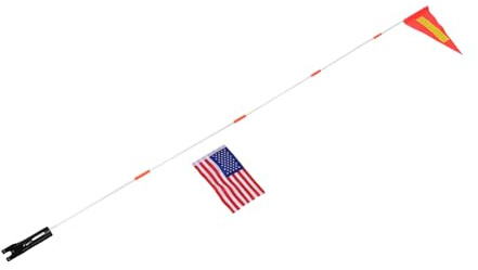 OFFSCH Bandera de Seguridad de Banderas de Bicicleta para Exteriores Bandera de de Bicicleta Banderas de Seguridad paño