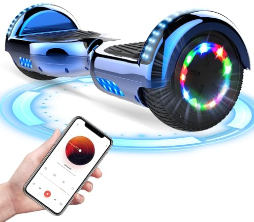FUNDOT 6.5 Inch Hoverboard for Kids, Hoverboard with Bluetooth Speaker, Flashing LED Lights, Best for Kids and Teenagers