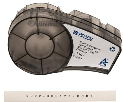 Brady 110924 - Étiquettes à imprimer (Noir, Blanc, Imprimante d'étiquette adhésive, Polyoléfine, Transfert thermique, Rectangle, BMP21-PLUS, BMP21, ID PAL, LABPAL)