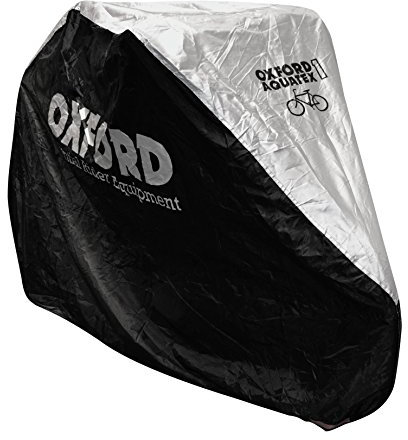 Oxford Unisex Single Oxford Aquatex Outdoor Bike Cover Silver 200x 80x 110 cm, Silver (Black/Silver), 200 x 80 cm UK