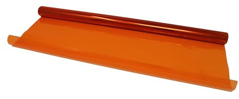 Bright Ideas Zellophanfolie Rollen Geschenkverpackung Zellophan für Floristen, Blumenstrauß, Geschenkkorb, Verpackung, Scrapbooking, Sortiment, Zellophan Orange, 50 cm x 4,5 m, BI2605