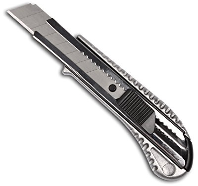 Taglierino in alluminio pressofuso con lama da 18 mm, per tagliare tappeti e per altri usi