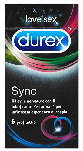 Durex Sync Preservativi, 6 Pezzi