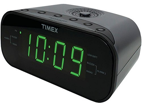 Timex Audio AM/FM Dual Alarm Clock Radio with Digital Tuning (Gunmetal Gray)