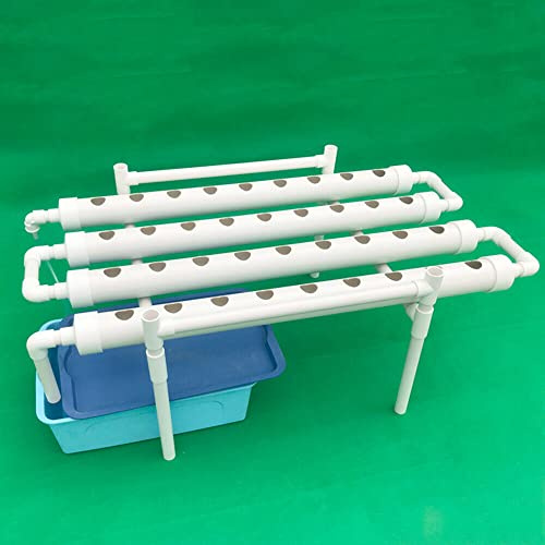 Treeisland Sistema hidropónico, kit de cultivo hidropónico con 36 plantas de cultivo hidropónico de PVC para casa, jardín, oficina