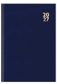 2027 A6 Pocket Diary Week To View - Compact Navy Blue Hardcover Weekly Planner - Lightweight Professional Portable Organiser - Handbag Case Travel Diary School Planner