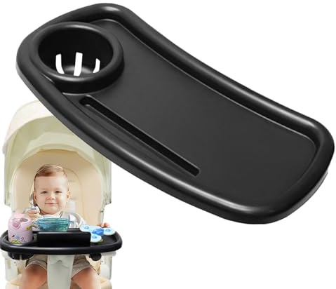 Plateau De Collation Pour Poussette Organisateur Avec Rotation À 360 Degrés | Plateau Organisateur pour Poussette Pour Garçons Filles Courses Pique-Nique Promenade Plage Et