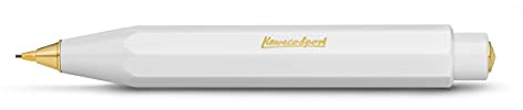 Kaweco Classic HB - Portamine da 0,7 mm, in plastica di alta qualit?, con design ottagonale, 11 cm, penna a pressione ricaricabile (bianco)