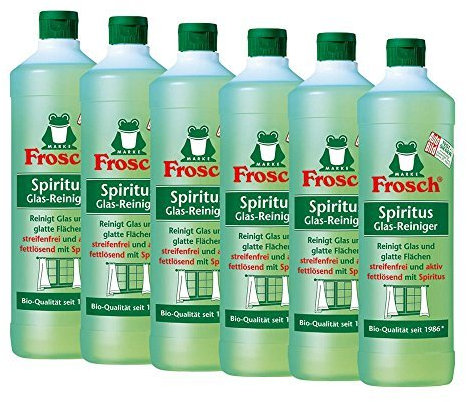 6x Frosch Spiritus Glas-Reiniger 1 Liter by Frosch