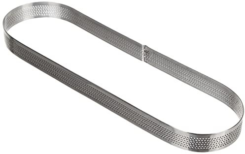 LACOR 68588 Cercle Ovale perforé Acier Inoxydable Gris 8 x 28 x 2 cm