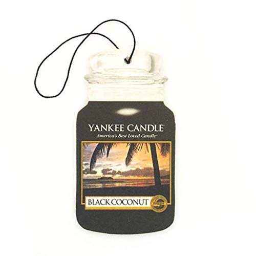 Yankee Candle 1295691e Noir Classique de Noix de Coco Désodorisant de Voiture en Pot